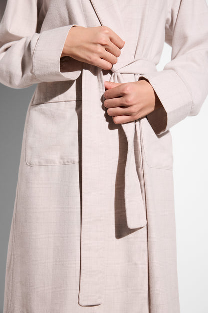 Robe Long Pink Check