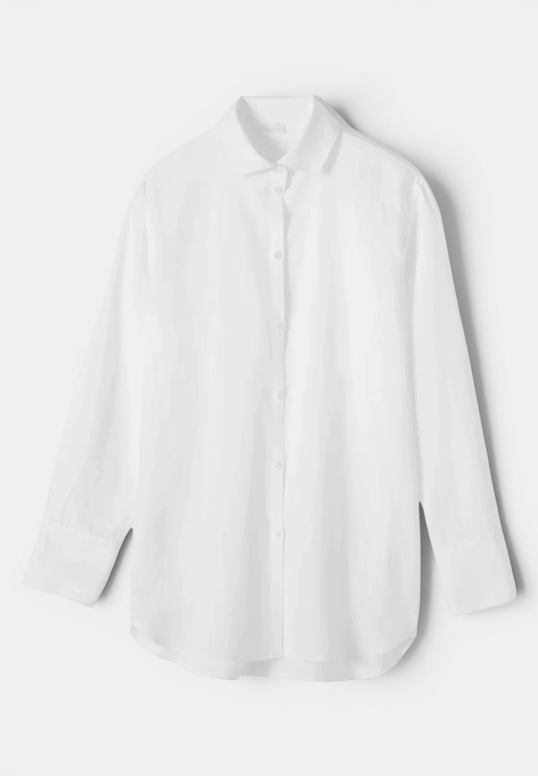 Front-facing product photo of Zimmerli Button Front Shirt Long Sleeve in white on a clean background, showing full shirt silhouette and button-front design.