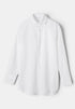 Front-facing product photo of Zimmerli Button Front Shirt Long Sleeve in white on a clean background, showing full shirt silhouette and button-front design.
