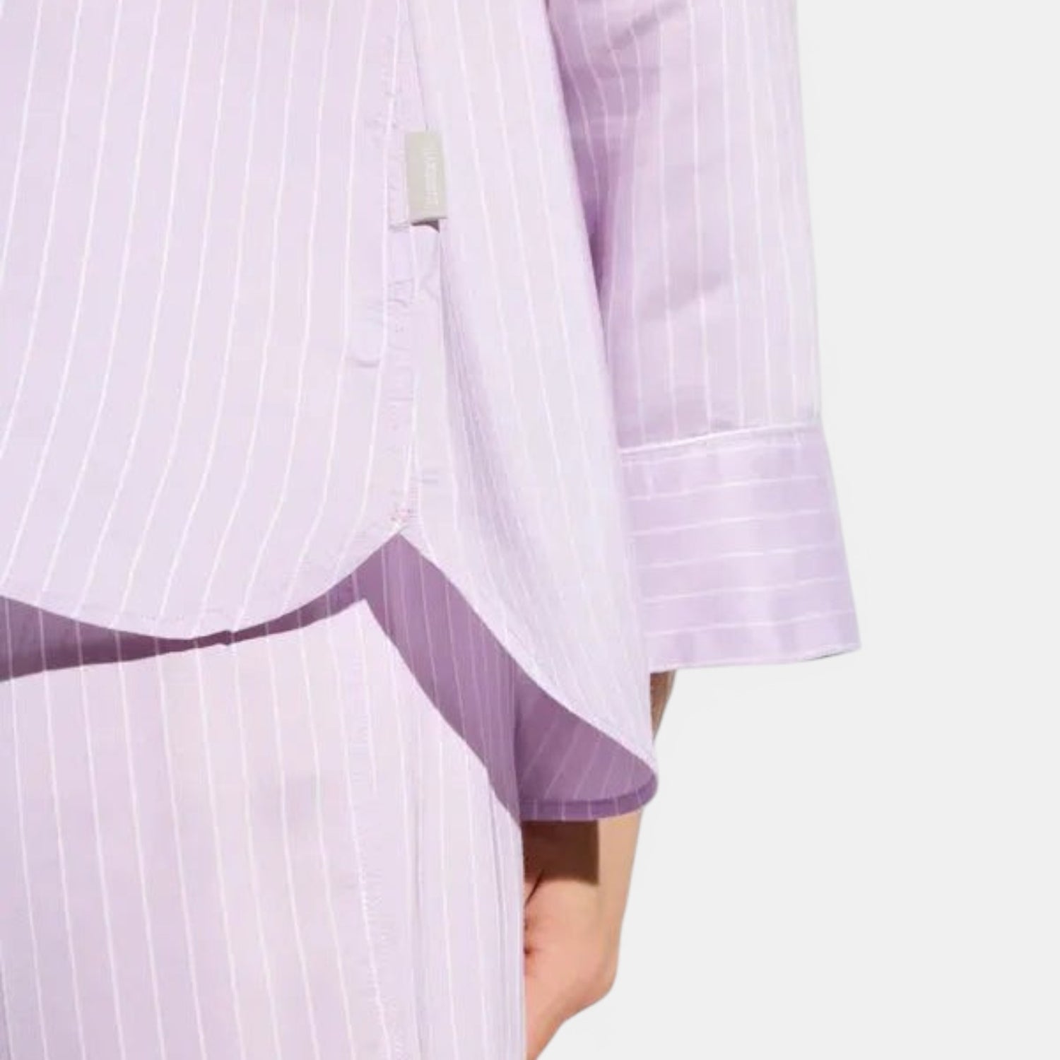 Pyjama Long Set Lilac Stripes