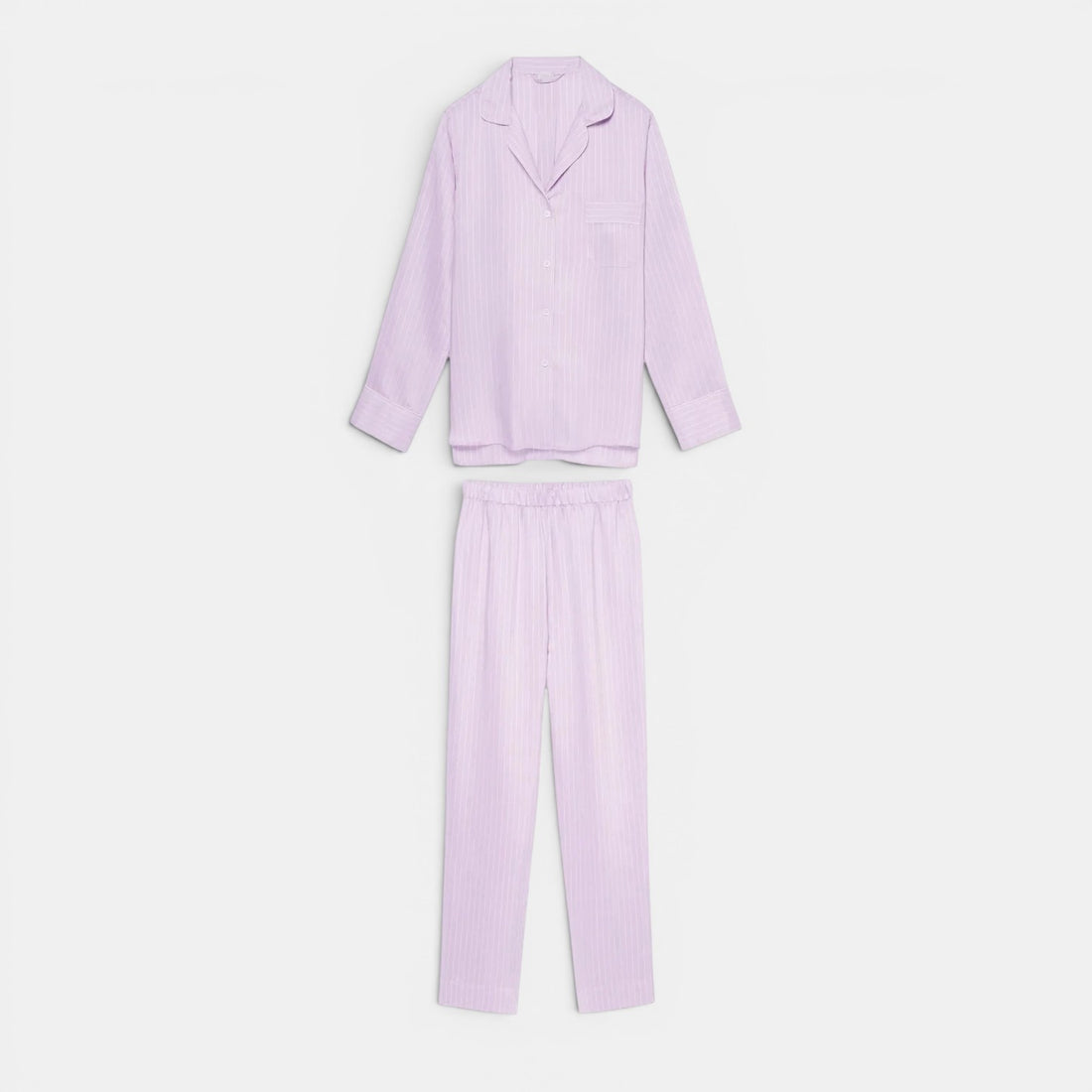 Pyjama Long Set Lilac Stripes
