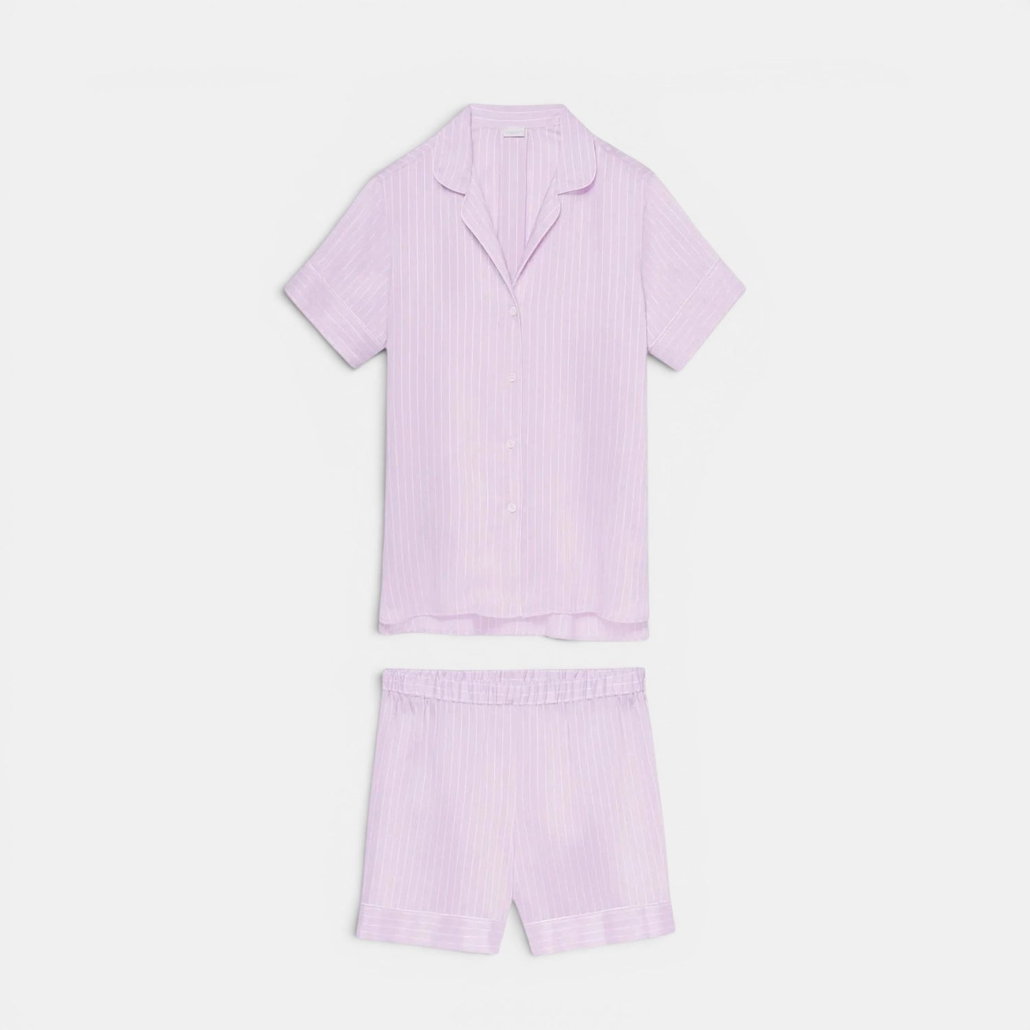 Pyjama Short Set Lilac Stripes