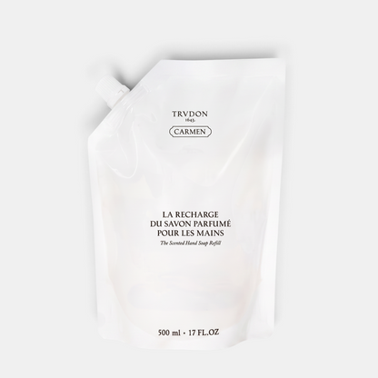 Shop Rescue Spa Trudon Carmen scented hand soap 500ml refill pouch with minimalist white packaging