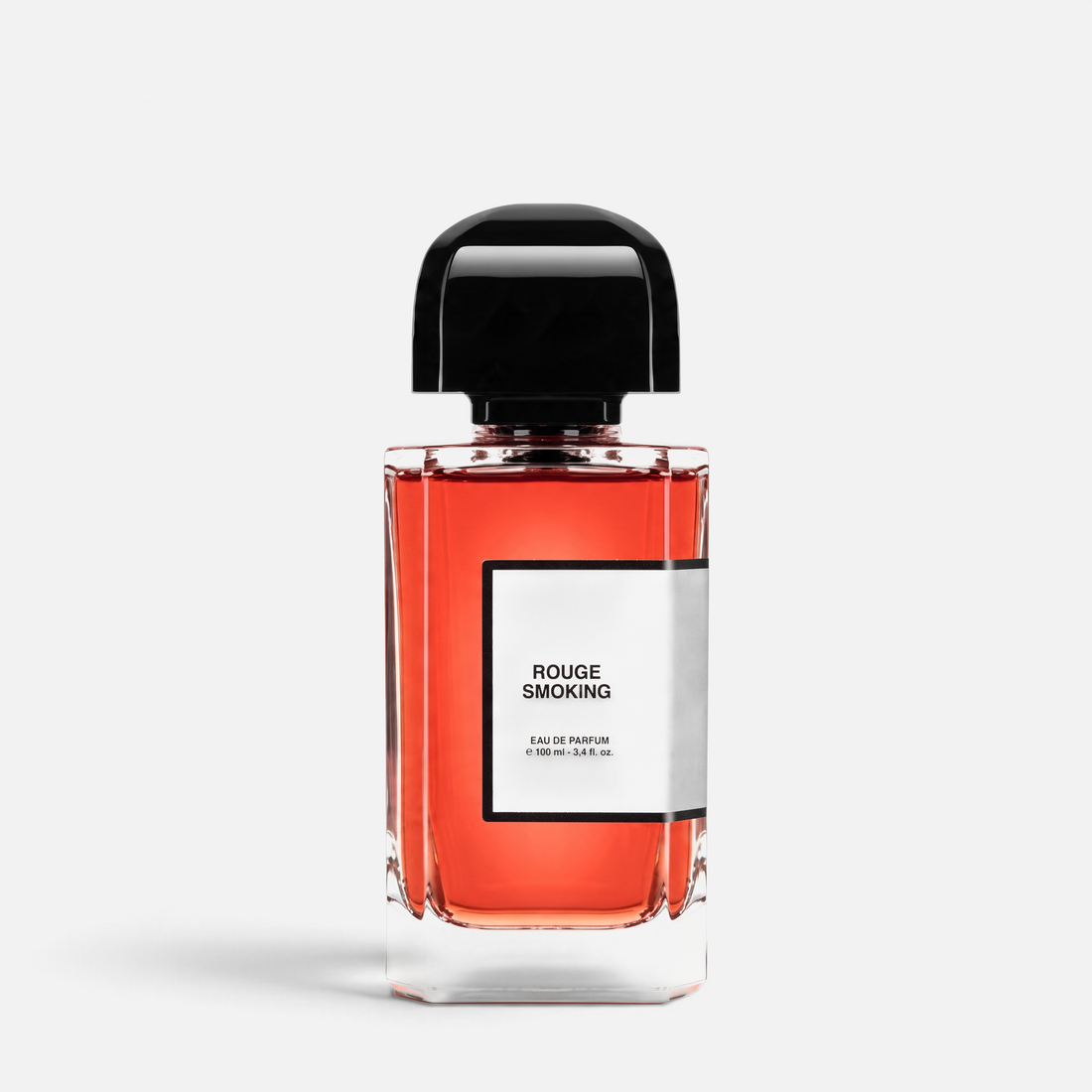 Shop Rescue Spa Rouge Smoking eau de parfum in a rectangular glass bottle with red liquid and a black cap.