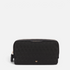 Shop Rescue Spa black logo small make-up pouch with patent leather trim and gold bow detail