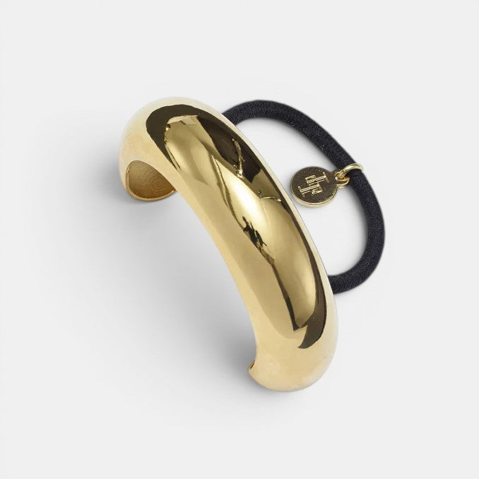 Glossy Arch Pony Cuff Gold