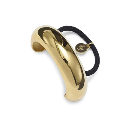 Glossy Arch Pony Cuff Gold