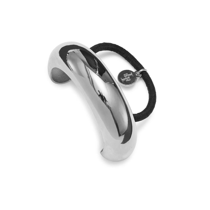 Glossy Arch Pony Cuff Rhodium