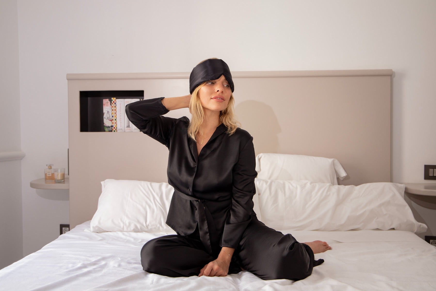 Black Jade Silk Sleep Eye Mask