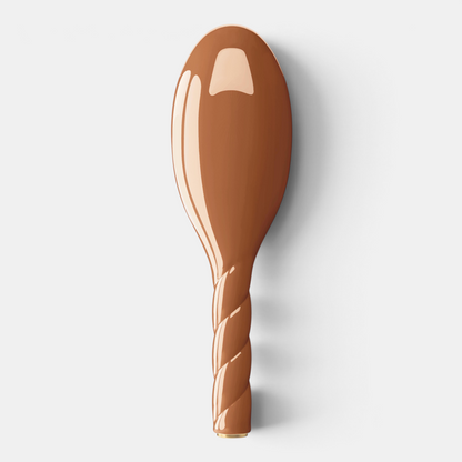 Shop Rescue Spa N.01 large terracotta boar bristle hair brush with a unique twisted handle design