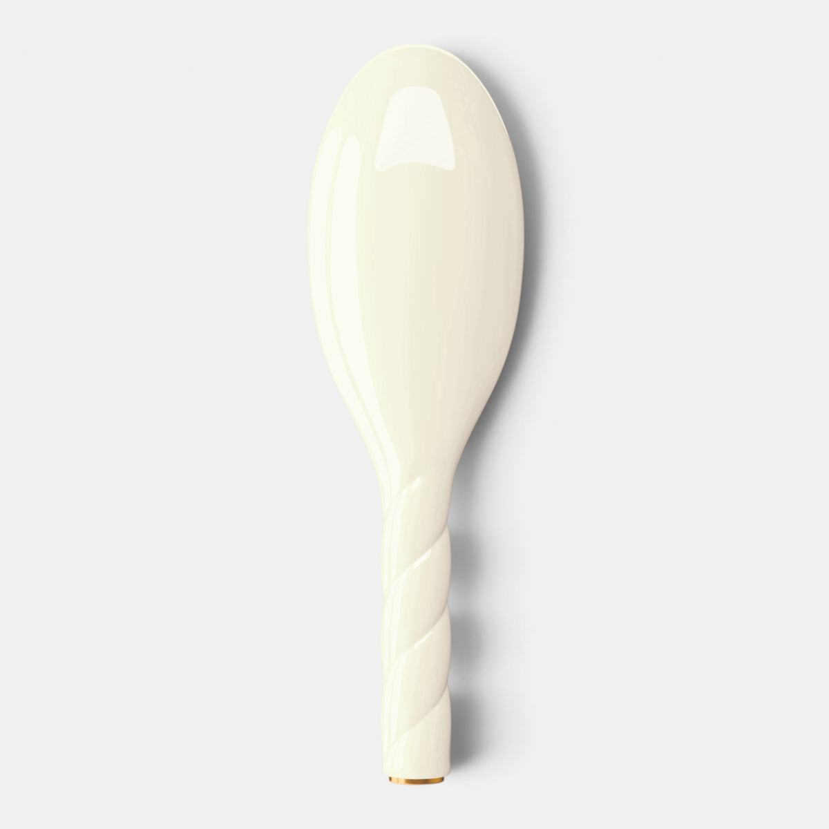 Shop Rescue Spa N.01 large creamy white boar bristle hair brush with a twisted handle design
