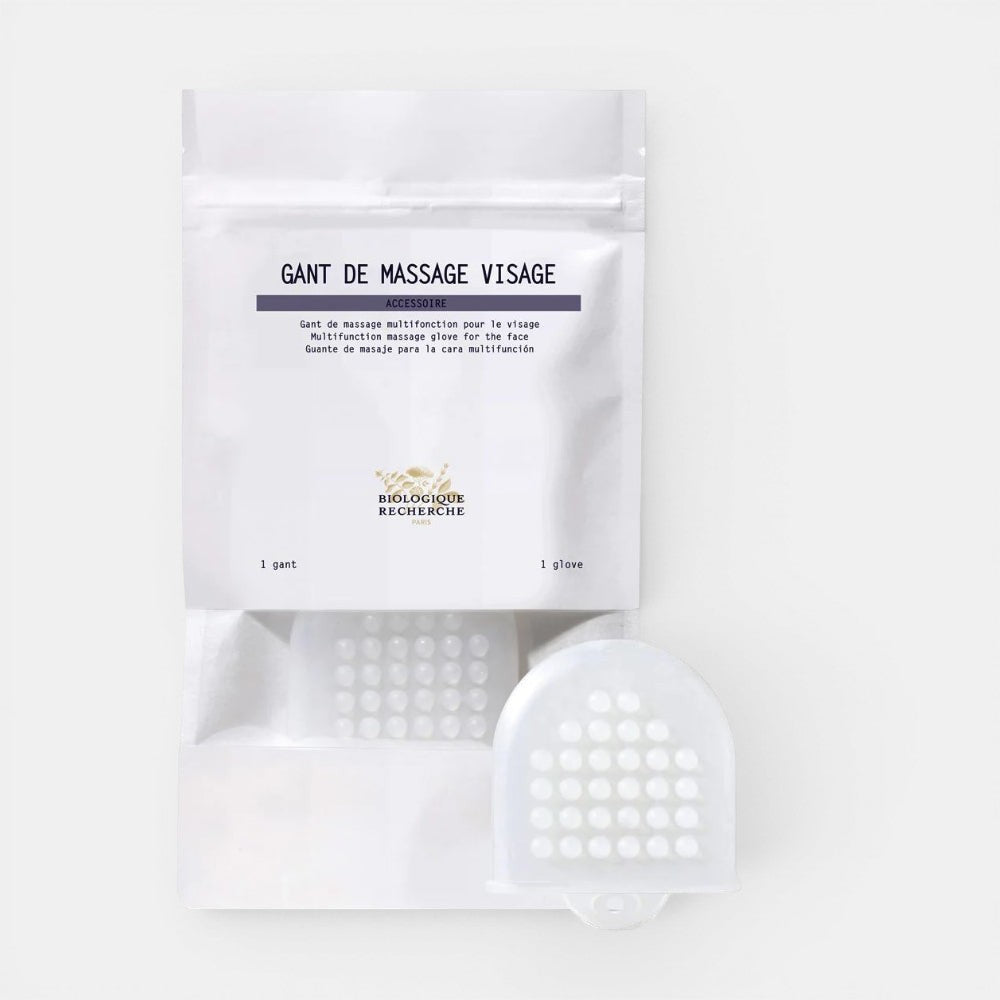 Gant De Massage Vissage. Mini glow facial tool that helps with circulation and product absorption.