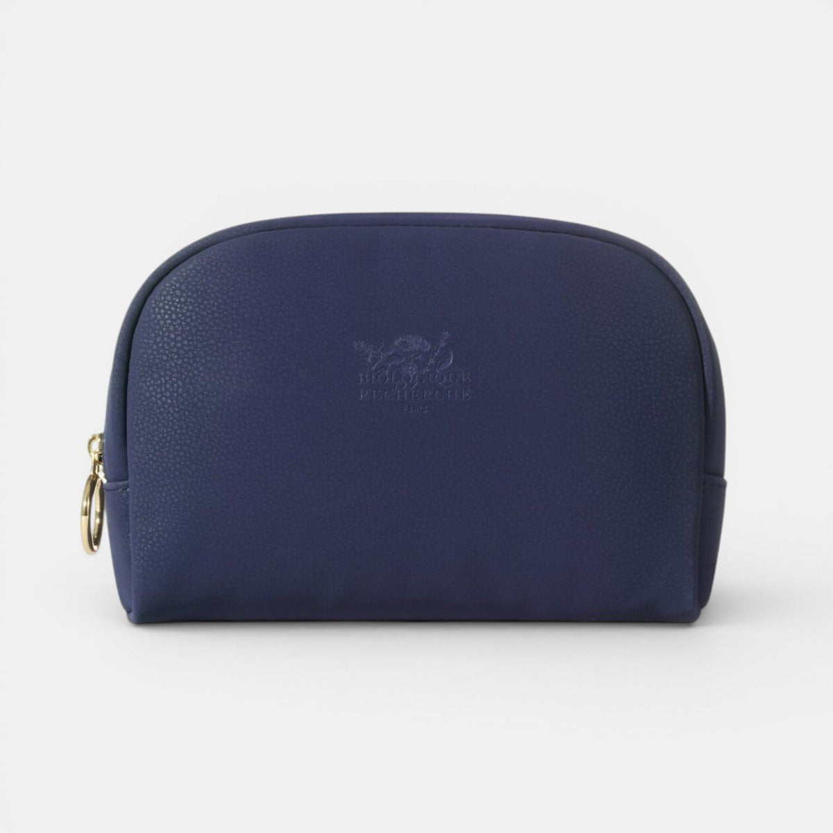 Blue Suede Makeup Case