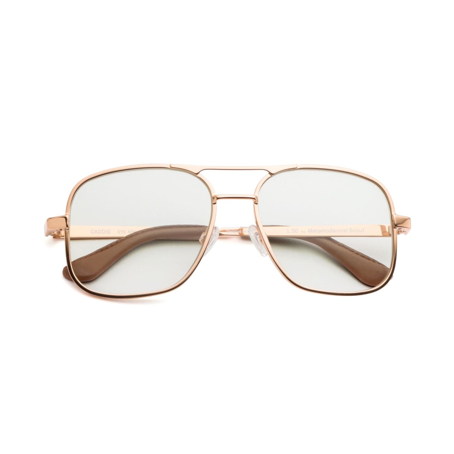 Metamodernist Scout Reading Glasses - Polished Rose Gold
