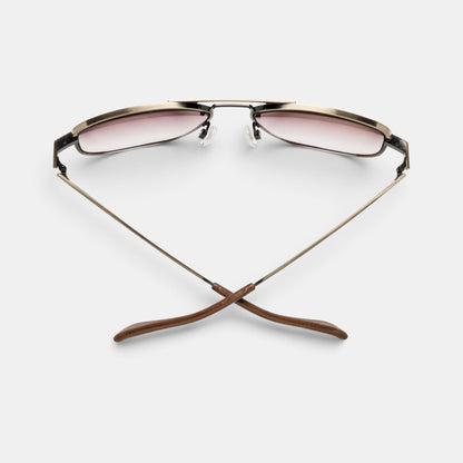 Metamodernist Scout Reading Glasses - Matte Vintage Gold
