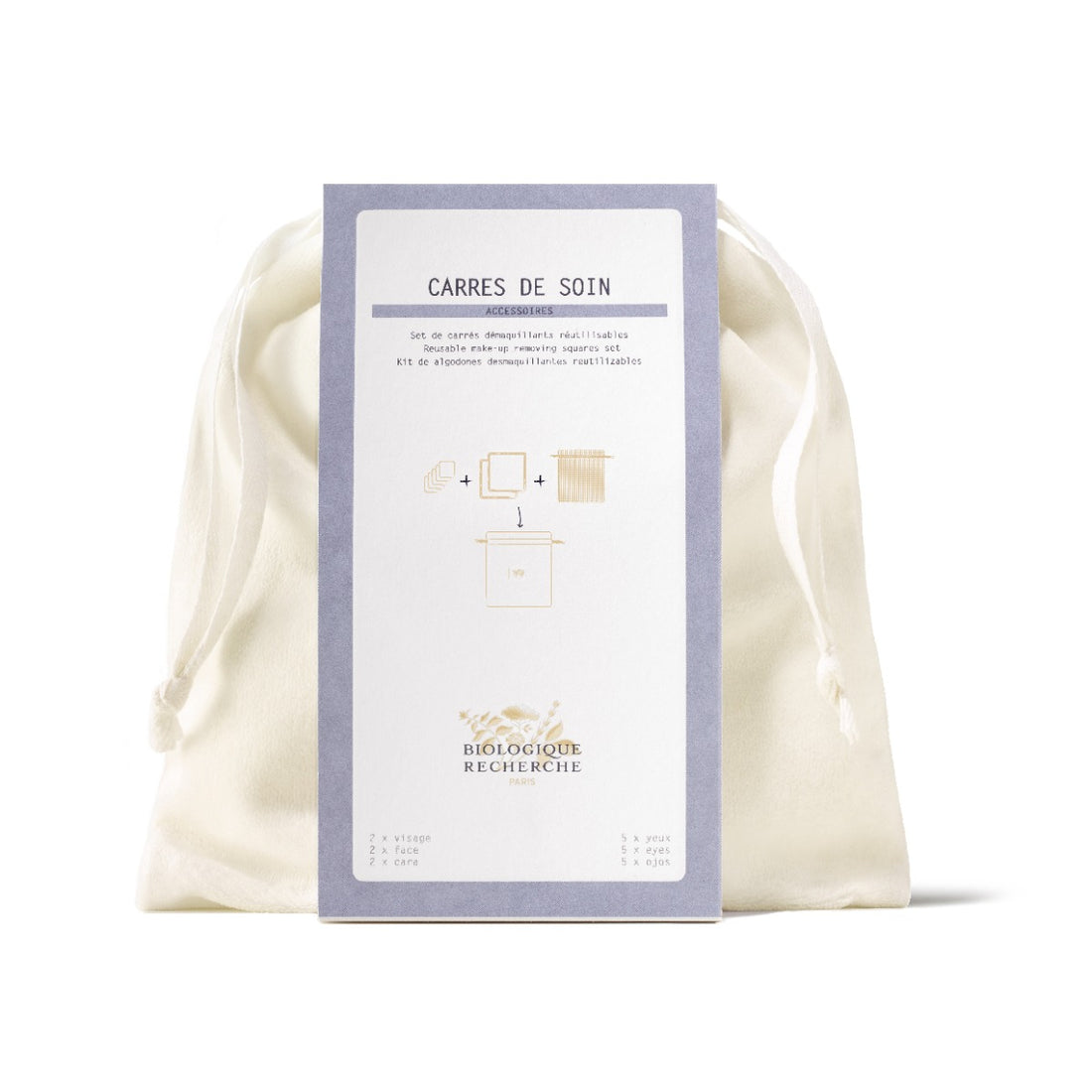 Carres De Soin - Reusable Make-up Removing Squares Set