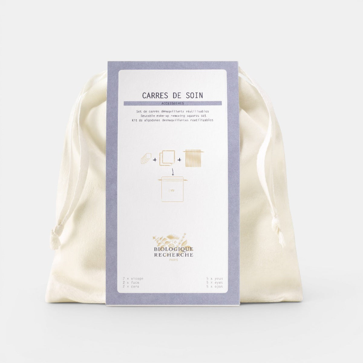 Carres De Soin - Reusable Make-up Removing Squares Set