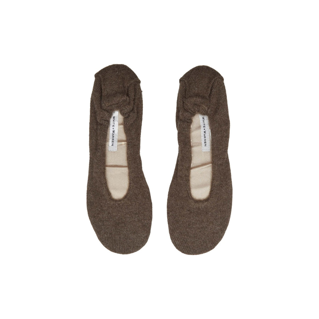 Cashmere Ballet Slipper Russet Brown