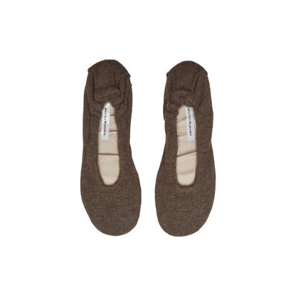 Cashmere Ballet Slipper Russet Brown