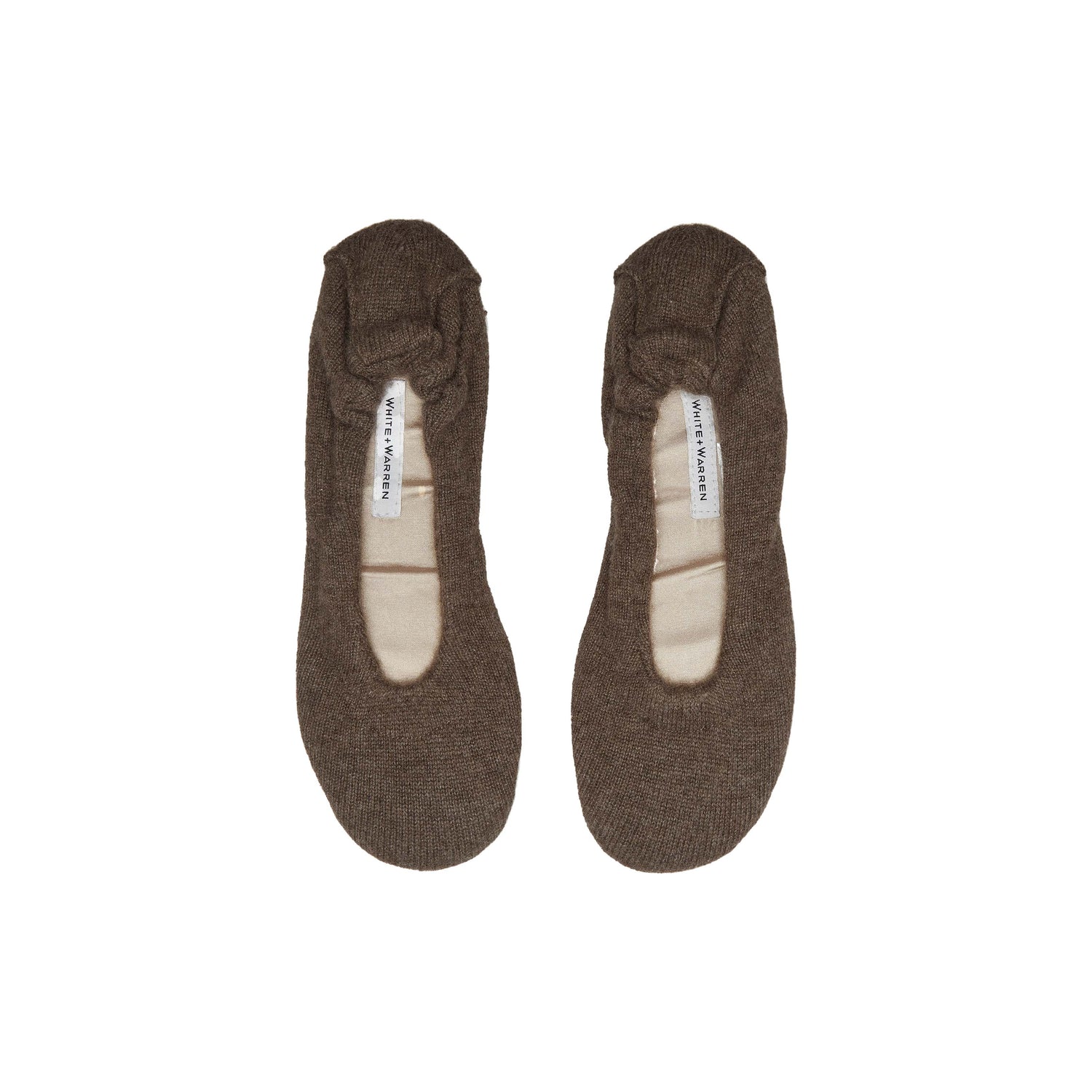 Cashmere Ballet Slipper Russet Brown