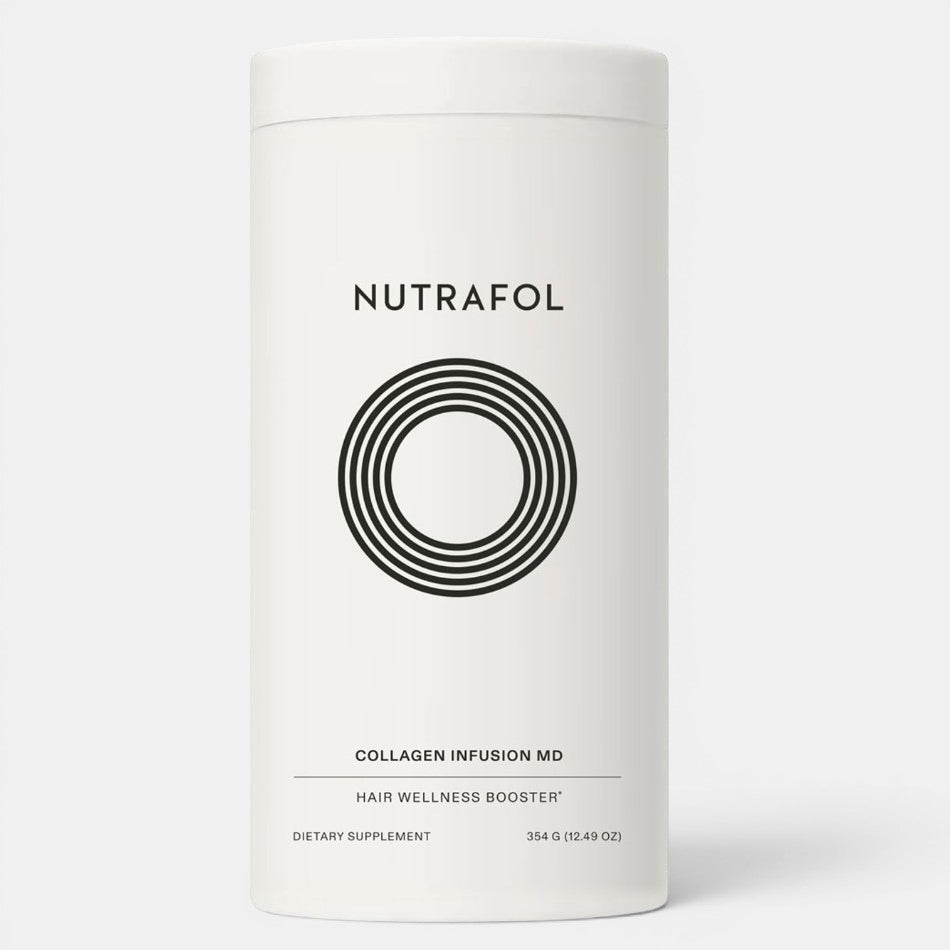 Nutrafol collagen infusion MD container on a white background