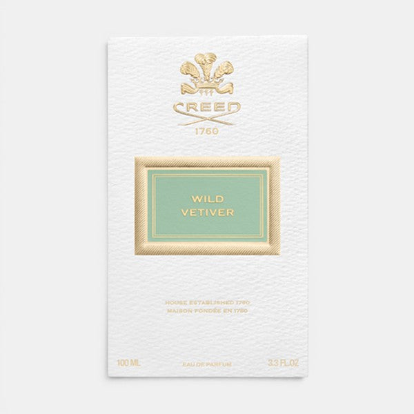 Creed Wild Vetiver perfume box on a clean background, showing branded packaging and product name.