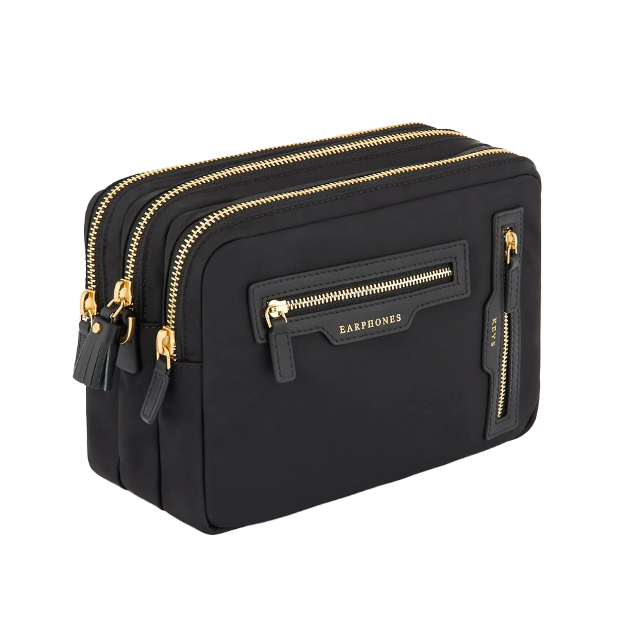 Crossbody Trio in Black ECONYL® regenerated Nylon