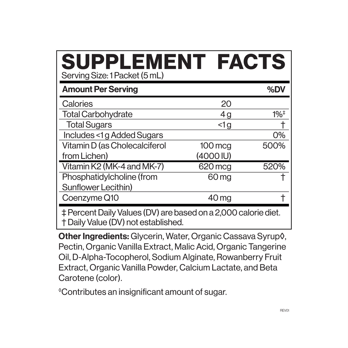 Liposomal Vitamin D3 + K2 + CoQ10