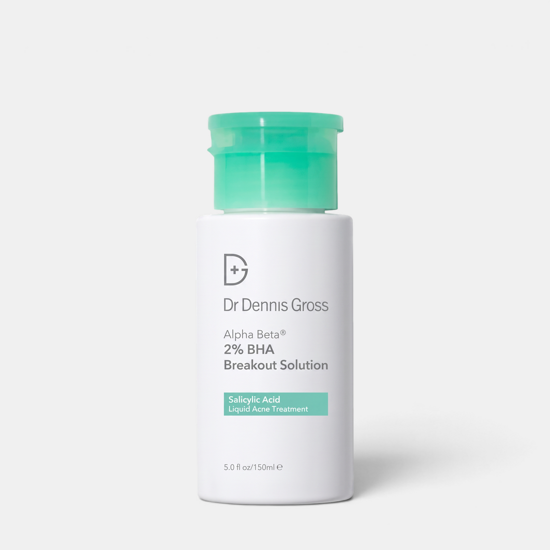 Shop Rescue Spa Dr Dennis Gross Alpha Beta 2% BHA Breakout Solution in a white bottle with a green cap.
