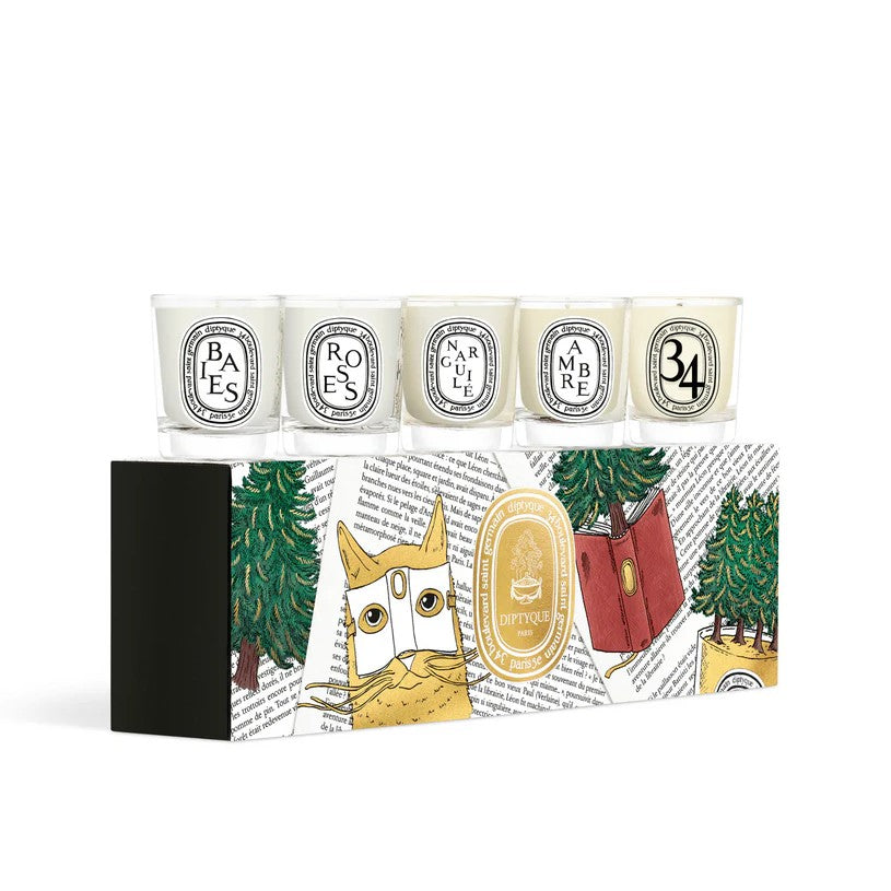 Holiday Edition Set of 5 Miniature Candles