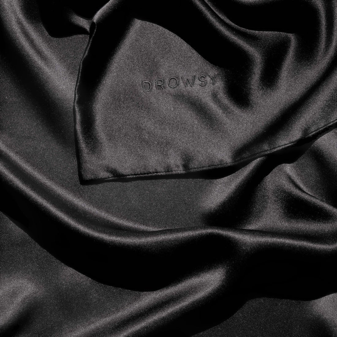 Black Jade Queen-Sized Silk Pillowcase