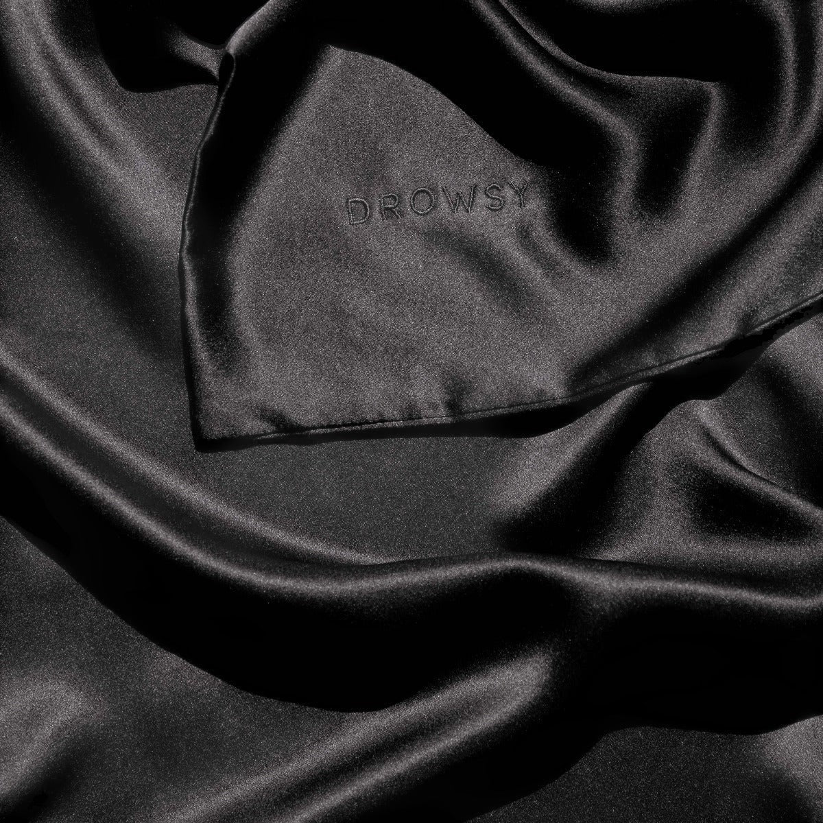 Black Jade Queen-Sized Silk Pillowcase