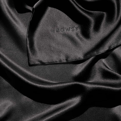 Black Jade Queen-Sized Silk Pillowcase