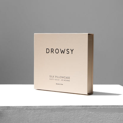 Dusty Gold Queen-Sized Silk Pillowcase