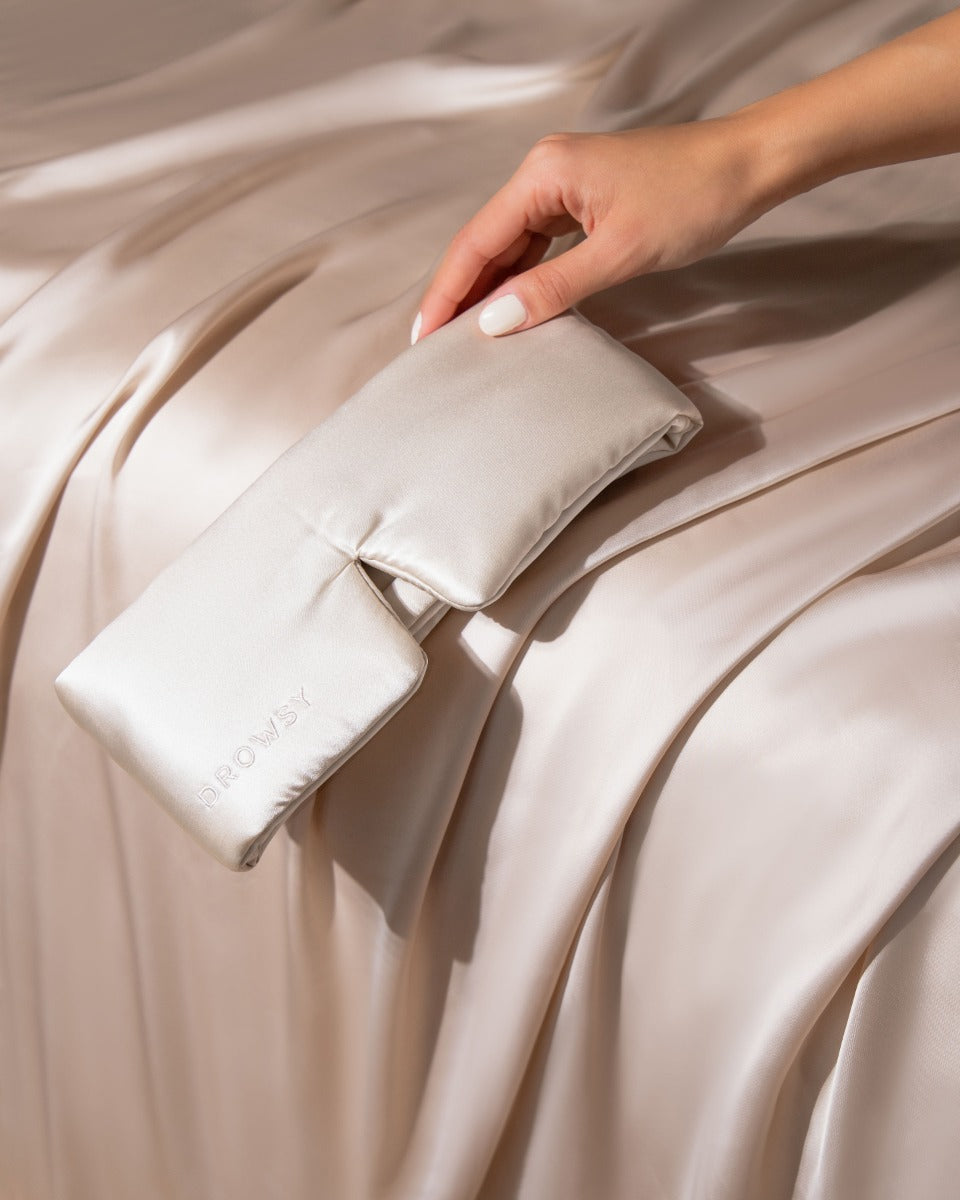 Dusty Gold Silk Sleep Eye Mask