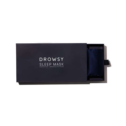 Midnight Blue Silk Sleep Eye Mask
