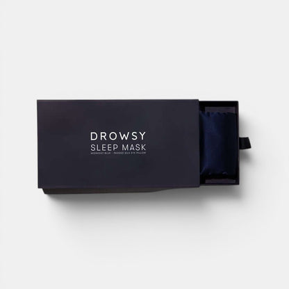 Midnight Blue Silk Sleep Eye Mask