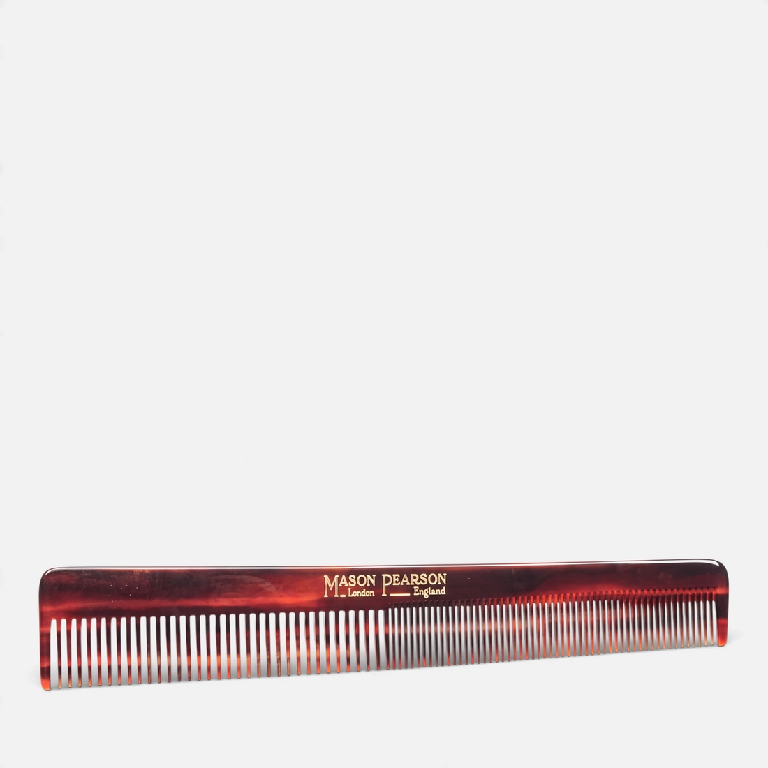 Shop Rescue Spa Mason Pearson C6 cutting comb in tortoiseshell cellulose acetate with fine and thick teeth.