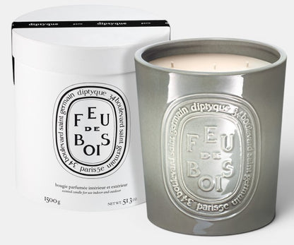 Feu De Bois/Wood Fire Indoor &amp; Outdoor 1500g Candle