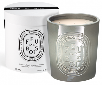 Feu De Bois/Wood Fire Indoor &amp; Outdoor 1500g Candle