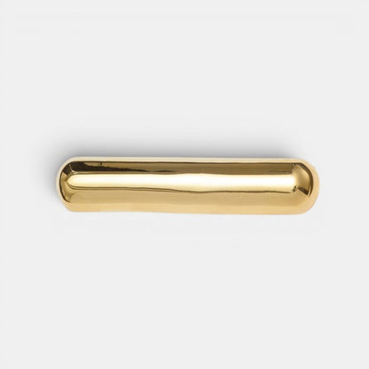 Glossy Bar Barrette Gold
