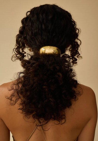 Glossy Dome Pony Cuff Gold