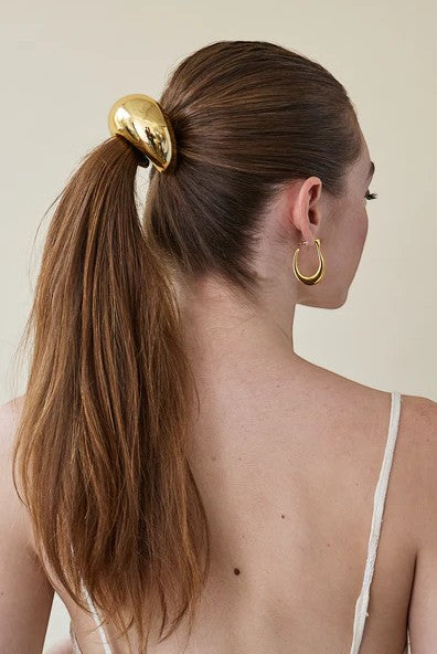 Glossy Dome Pony Cuff Gold