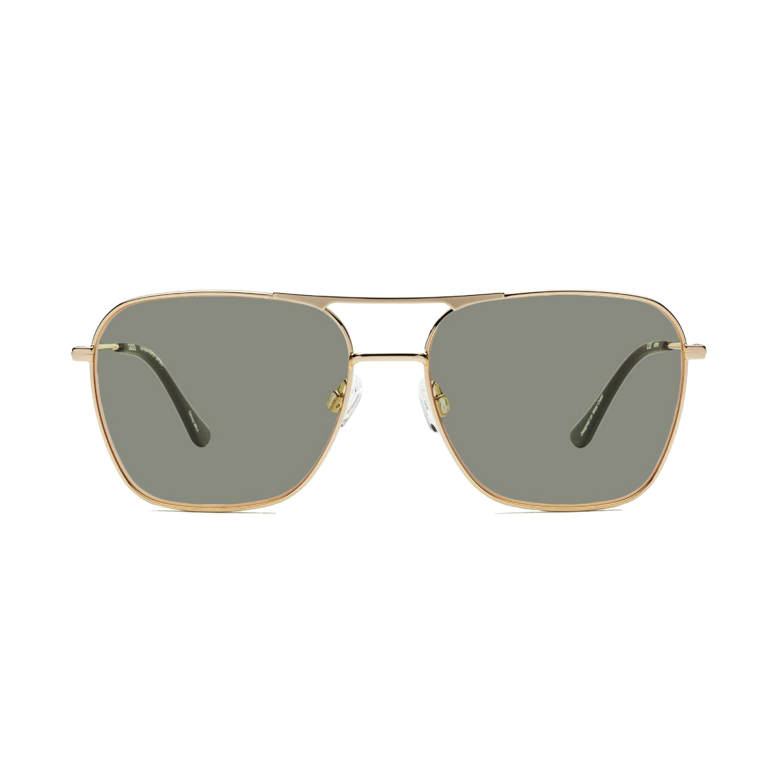Hooper Polished Gold - Polarized Gray-green