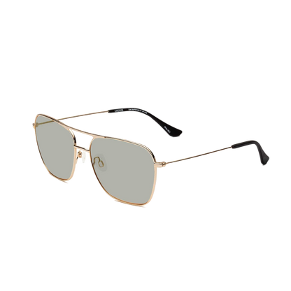 Hooper Polished Gold - Polarized Gray-green