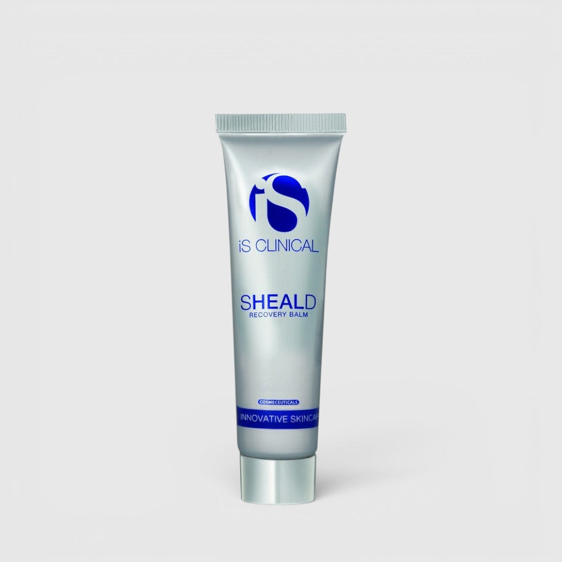 Front-facing product photo of iS Clinical Sheald Recovery Balm on a clean background, showing the balm tube packaging and label.
