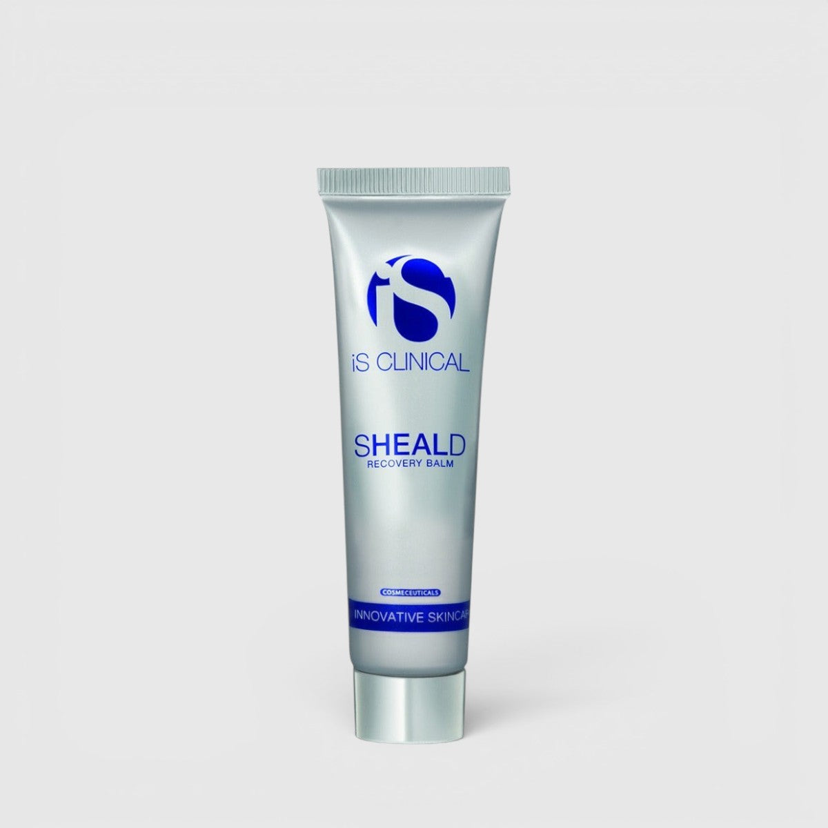Front-facing product photo of iS Clinical Sheald Recovery Balm on a clean background, showing the balm tube packaging and label.
