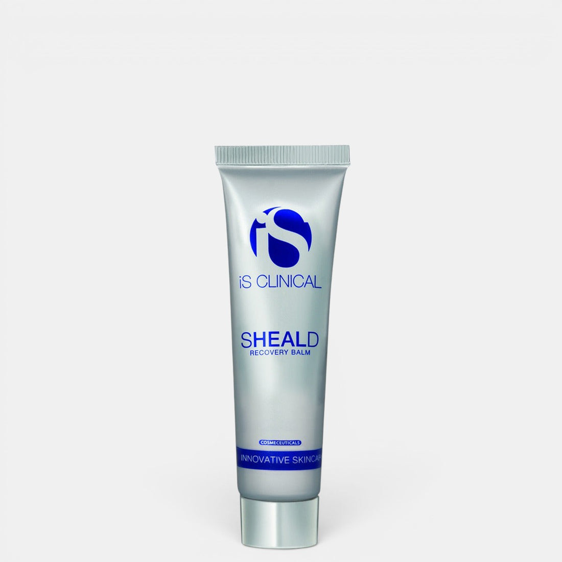 Front-facing product photo of iS Clinical Sheald Recovery Balm on a clean background, showing the balm tube packaging and label.