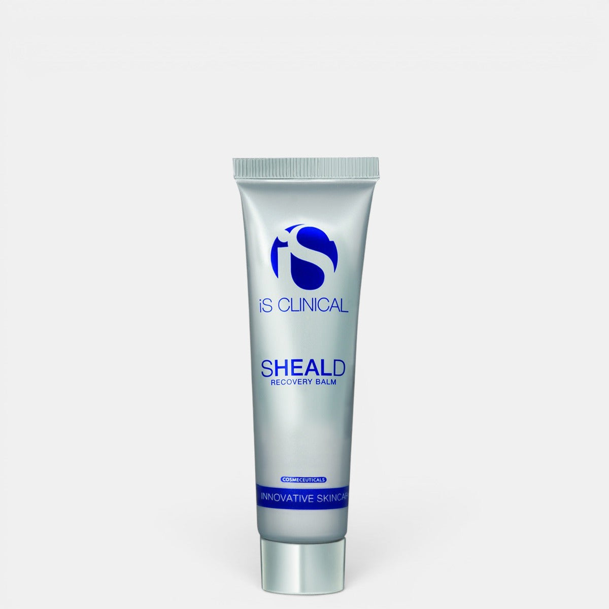 Front-facing product photo of iS Clinical Sheald Recovery Balm on a clean background, showing the balm tube packaging and label.