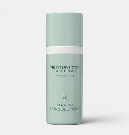 1.0 fl. oz. bottle of Jan Marini Age Intervention Face Cream. Positioned upright with a white background. Anti-aging face cream.